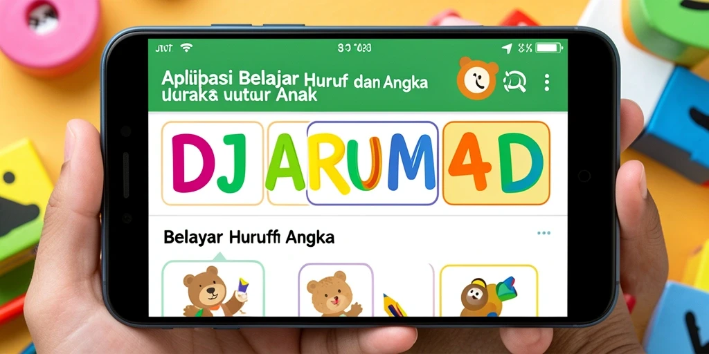 Tampilan antarmuka DJARUM4D yang ceria dan edukatif.