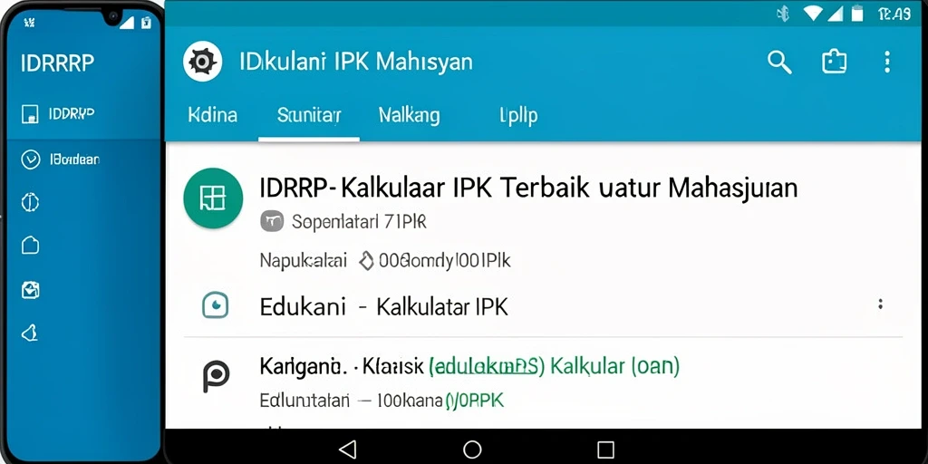 Antarmuka aplikasi <strong>IDRRP</strong> menampilkan kalkulator IPK yang mudah digunakan.