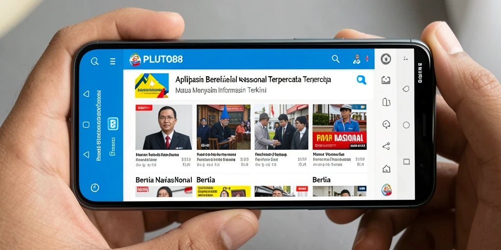 Tampilan antarmuka PLUTO88 yang sederhana dan informatif.