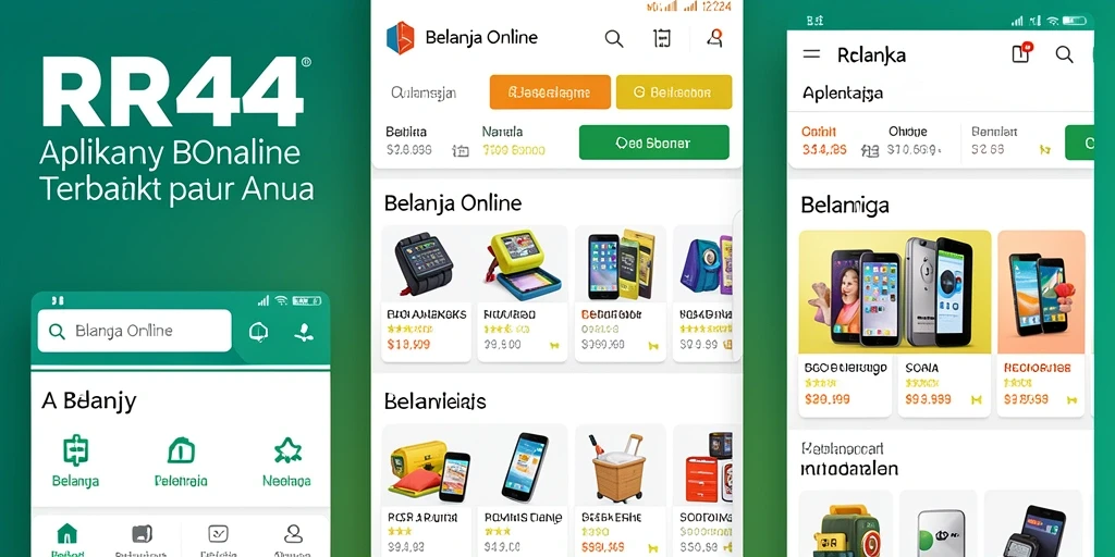Tampilan antarmuka RR44 yang memudahkan belanja online.